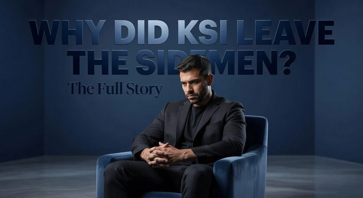 Professional header image for industry analysis: Why Did KSI Leave the Sidemen? The Full Story