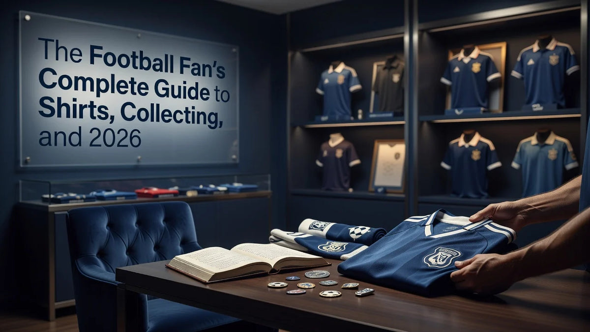 Professional header image for list-based article: The Football Fan's Complete Guide to Shirts, Collecting, ...
